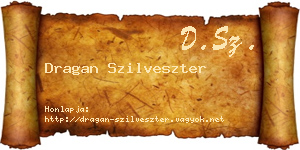 Dragan Szilveszter névjegykártya